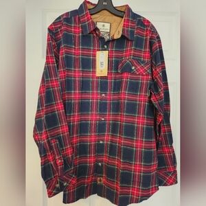 Legendary Whitetails Red & Navy Plaid Button-Down Shirt